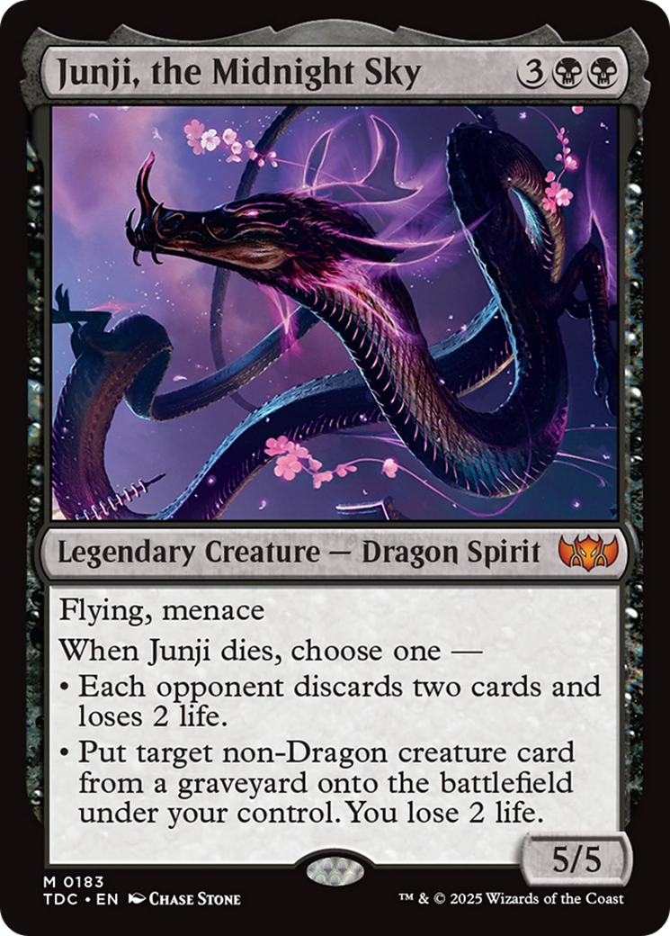 Junji, the Midnight Sky [Tarkir: Dragonstorm Commander] | Game Master's Emporium (The New GME)