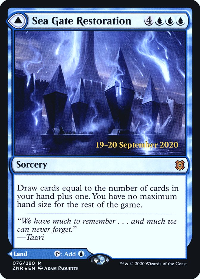Sea Gate Restoration // Sea Gate, Reborn [Zendikar Rising Prerelease Promos] | Game Master's Emporium (The New GME)