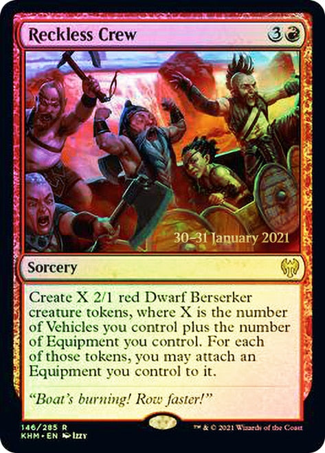 Reckless Crew [Kaldheim Prerelease Promos] | Game Master's Emporium (The New GME)