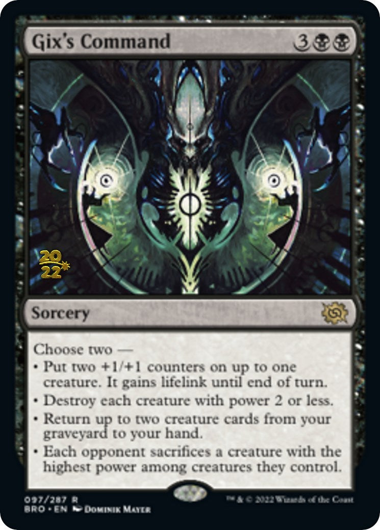 Gix's Command [The Brothers' War Prerelease Promos] | Game Master's Emporium (The New GME)