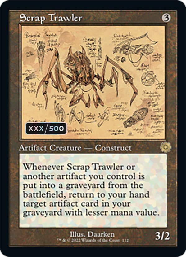 Scrap Trawler (Retro Schematic) (Serialized) [The Brothers' War Retro Artifacts] | Game Master's Emporium (The New GME)