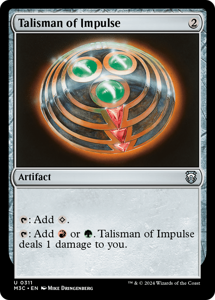 Talisman of Impulse (Ripple Foil) [Modern Horizons 3 Commander] | Game Master's Emporium (The New GME)