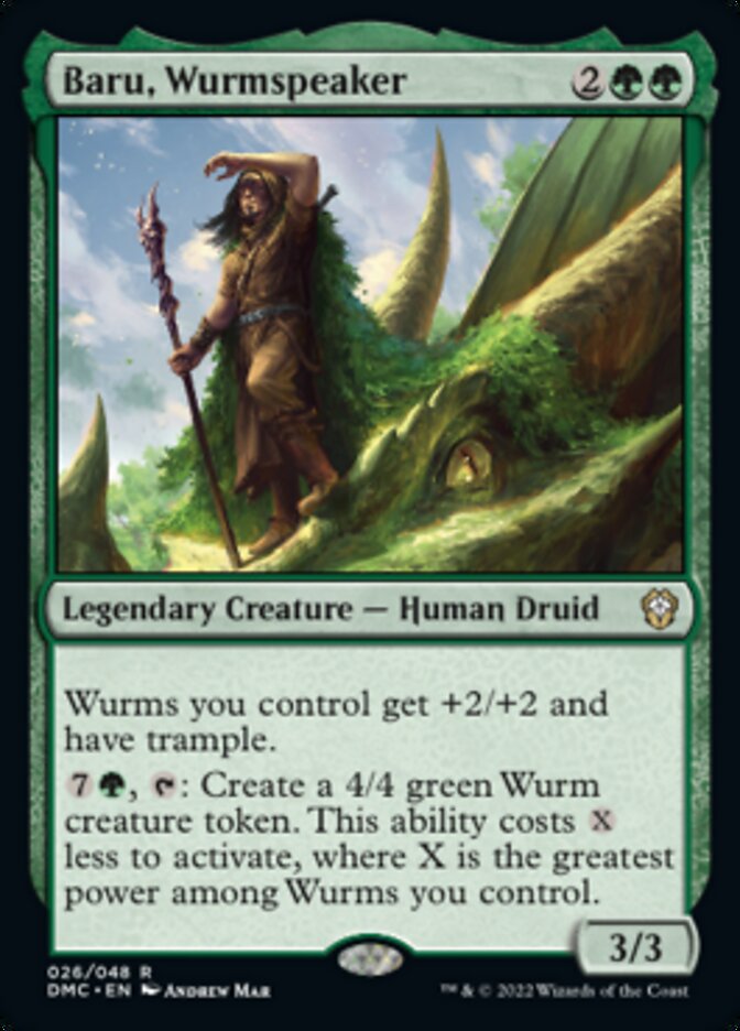Baru, Wurmspeaker [Dominaria United Commander] | Game Master's Emporium (The New GME)
