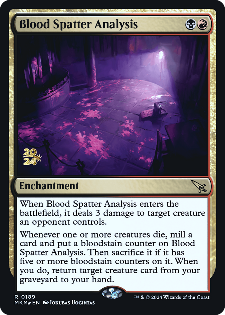 Blood Spatter Analysis [Murders at Karlov Manor Prerelease Promos] | Game Master's Emporium (The New GME)