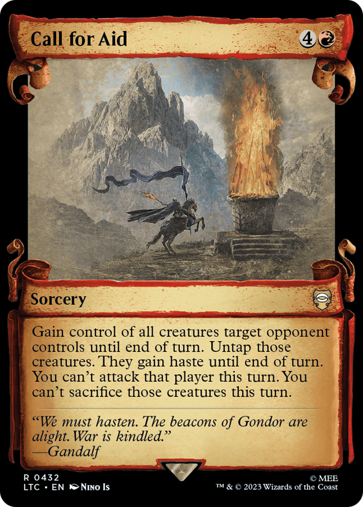Call for Aid [The Lord of the Rings: Tales of Middle-Earth Commander Showcase Scrolls] | Game Master's Emporium (The New GME)