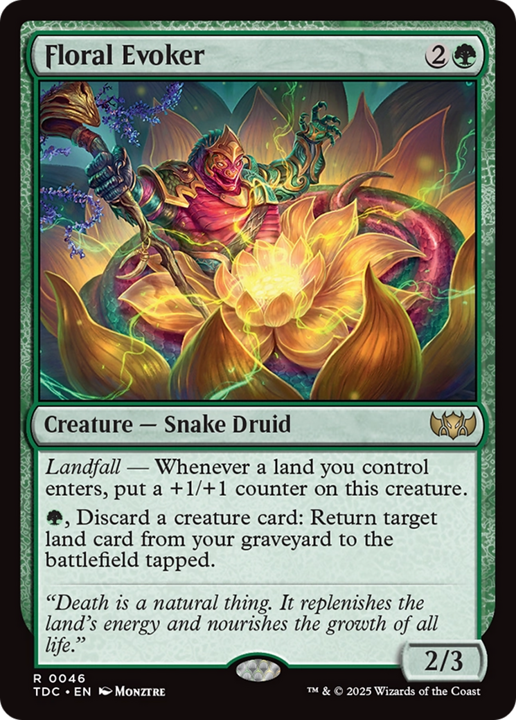 Floral Evoker [Tarkir: Dragonstorm Commander] | Game Master's Emporium (The New GME)