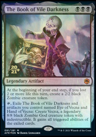 The Book of Vile Darkness [Dungeons & Dragons: Adventures in the Forgotten Realms Prerelease Promos] | Game Master's Emporium (The New GME)