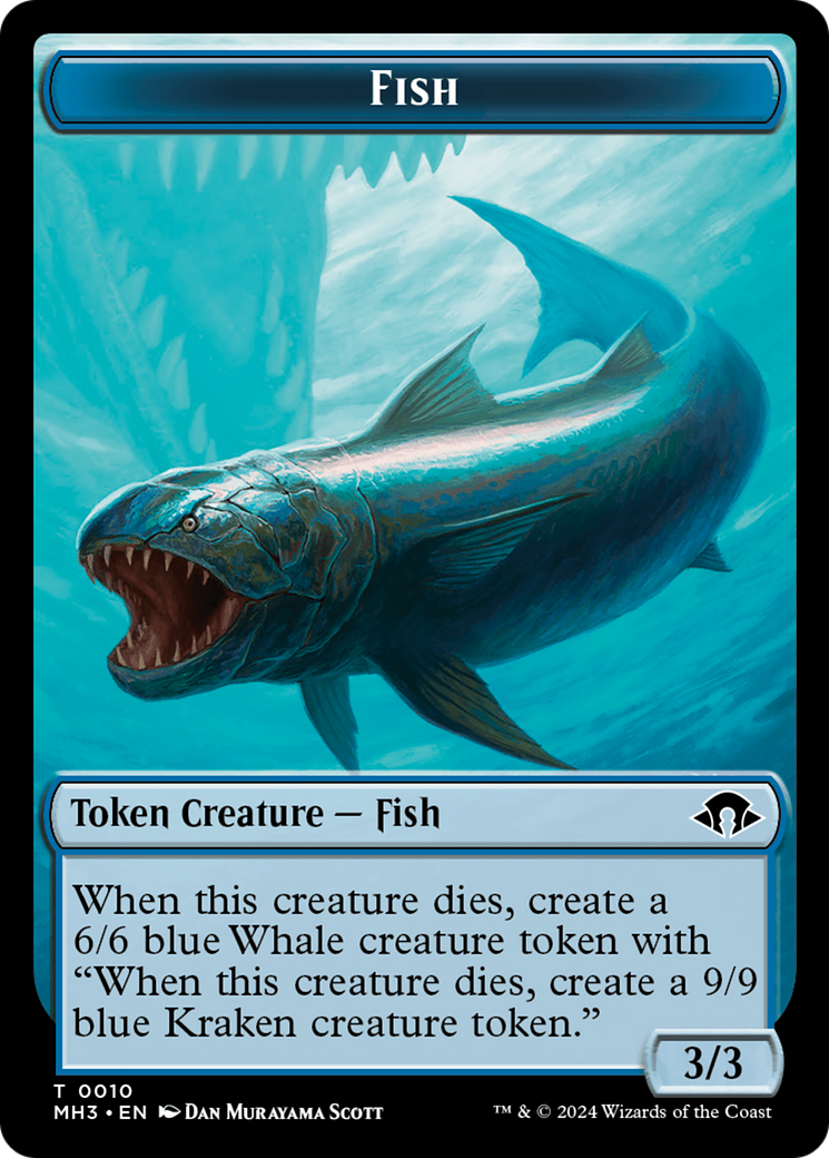 Servo // Fish Double-Sided Token [Modern Horizons 3 Tokens] | Game Master's Emporium (The New GME)