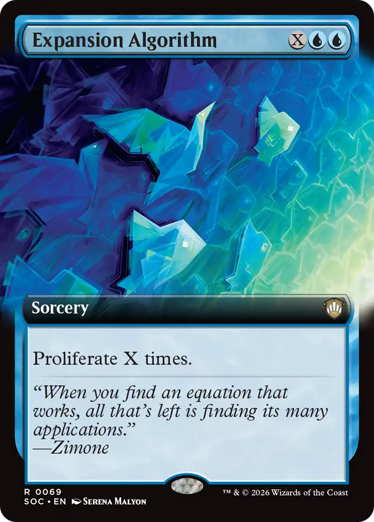 Expansion Algorithm (Extended Art) [Secrets of Strixhaven Commander] | Game Master's Emporium (The New GME)
