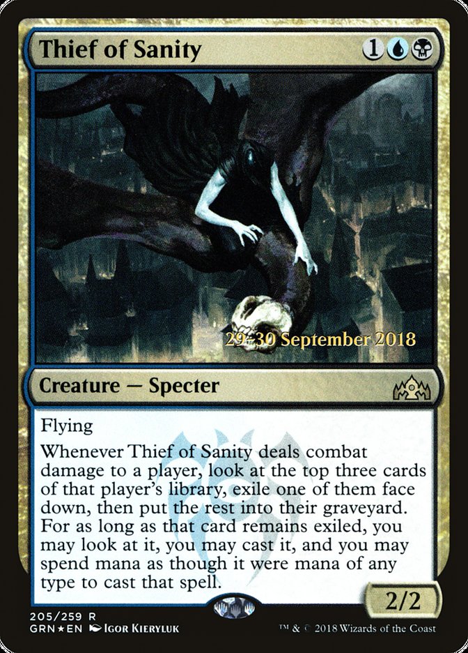 Thief of Sanity [Guilds of Ravnica Prerelease Promos] | Game Master's Emporium (The New GME)