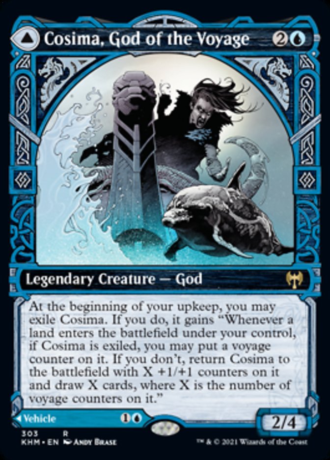 Cosima, God of the Voyage // The Omenkeel (Showcase) [Kaldheim] | Game Master's Emporium (The New GME)