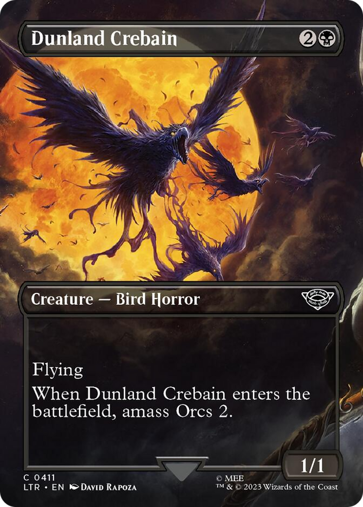 Dunland Crebain (Borderless Alternate Art) [The Lord of the Rings: Tales of Middle-Earth] | Game Master's Emporium (The New GME)