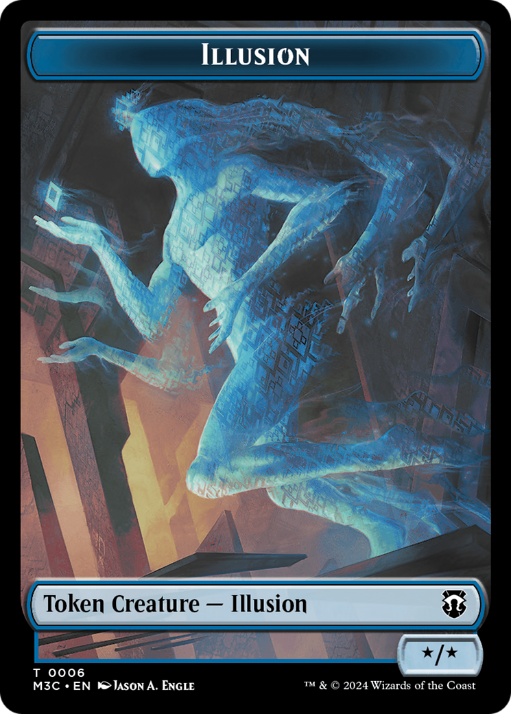 Illusion // Servo Double-Sided Token [Modern Horizons 3 Commander Tokens] | Game Master's Emporium (The New GME)