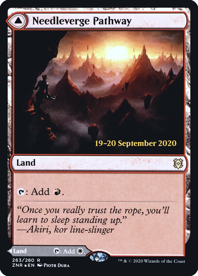 Needleverge Pathway // Pillarverge Pathway [Zendikar Rising Prerelease Promos] | Game Master's Emporium (The New GME)