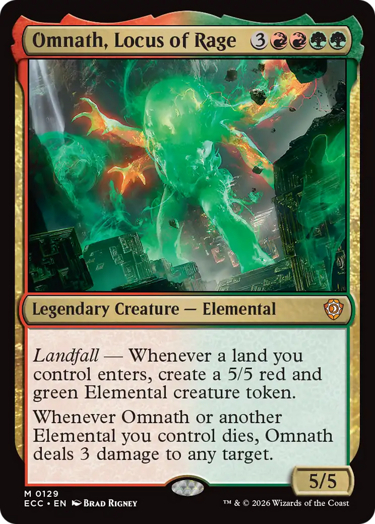 Omnath, Locus of Rage [Lorwyn Eclipsed Commander] | Game Master's Emporium (The New GME)