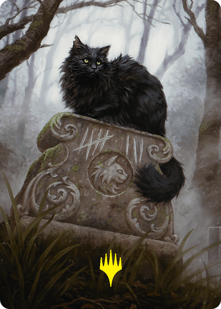 Nine-Lives Familiar 2 Art Card (36/54) (Gold-Stamped Planeswalker Symbol) [Foundations Art Series] | Game Master's Emporium (The New GME)