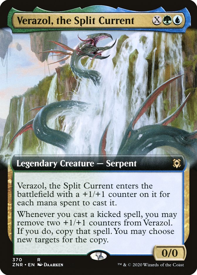 Verazol, the Split Current (Extended Art) [Zendikar Rising] | Game Master's Emporium (The New GME)