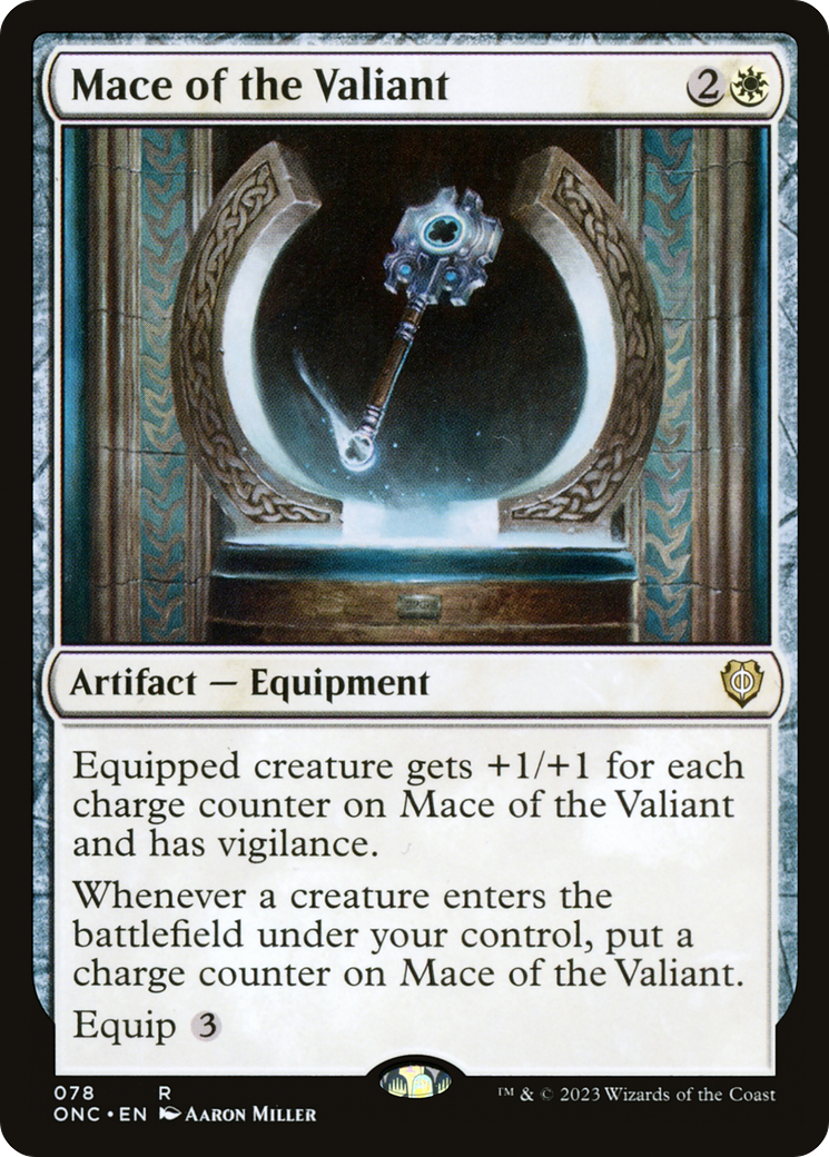 Mace of the Valiant [Phyrexia: All Will Be One Commander] | Game Master's Emporium (The New GME)