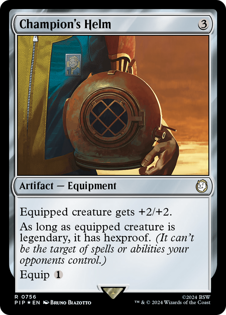 Champion's Helm (Surge Foil) [Fallout] | Game Master's Emporium (The New GME)