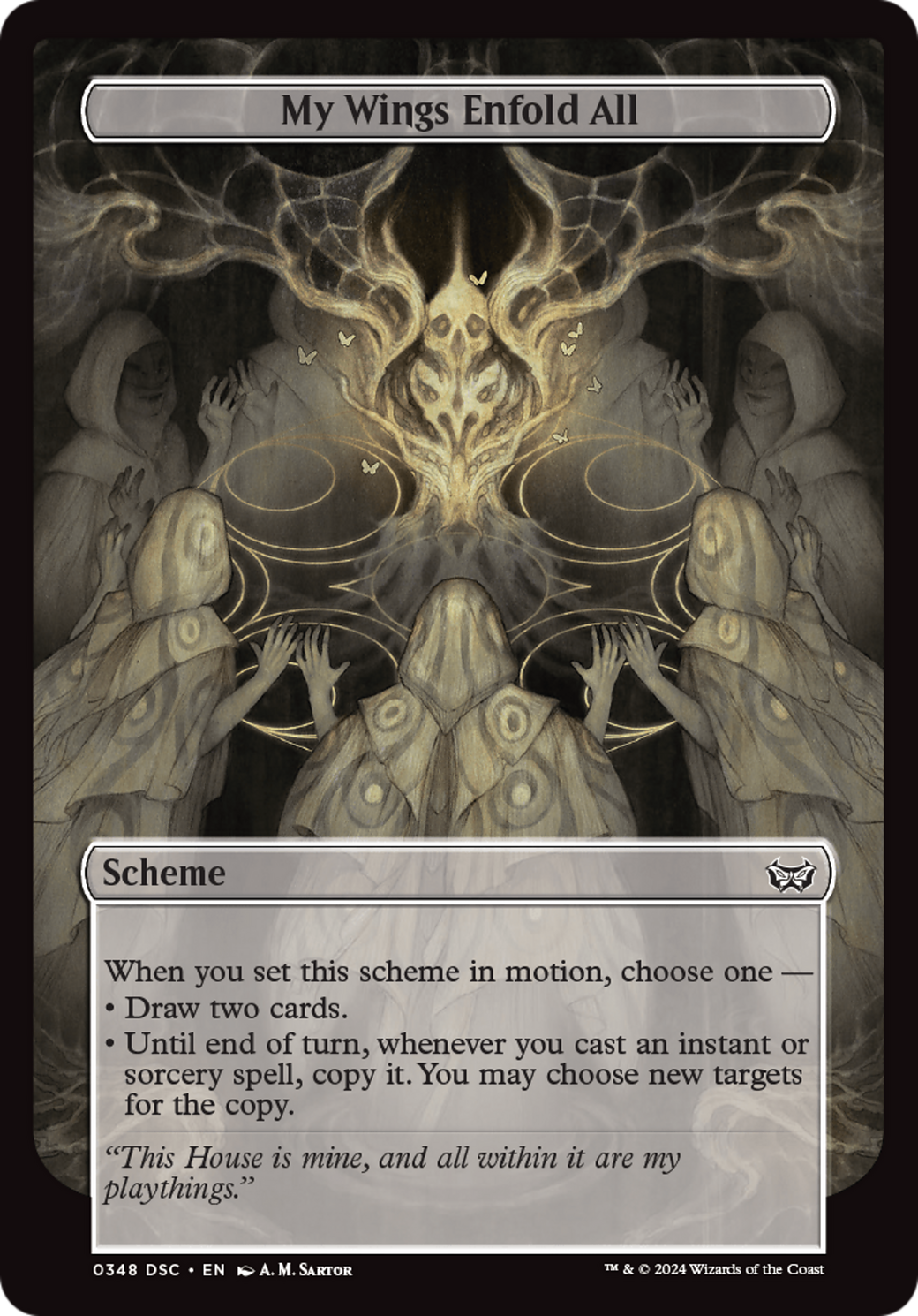 My Wings Enfold All (Full Art) [Duskmourn: Archenemy] | Game Master's Emporium (The New GME)