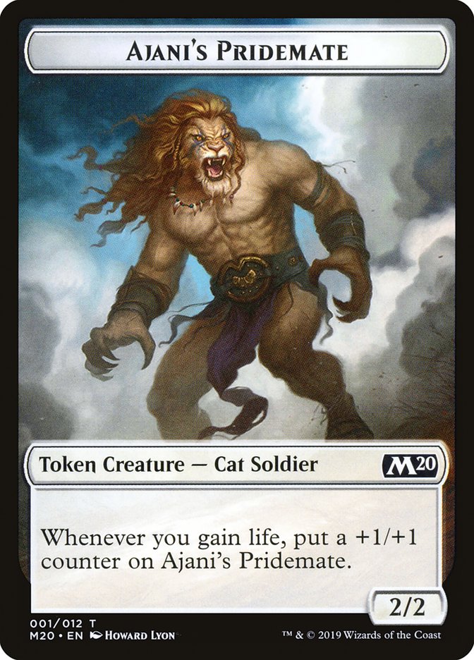 Ajani's Pridemate Token [Core Set 2020 Tokens] | Game Master's Emporium (The New GME)
