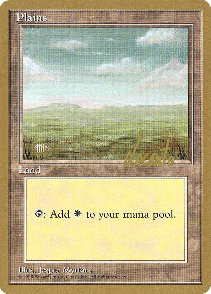 Plains (ml364) (Michael Loconto) [Pro Tour Collector Set] | Game Master's Emporium (The New GME)