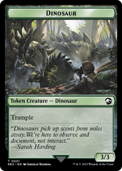 Treasure (0002) // Dinosaur (0001) Double-Sided Token [Jurassic World Collection Tokens] | Game Master's Emporium (The New GME)