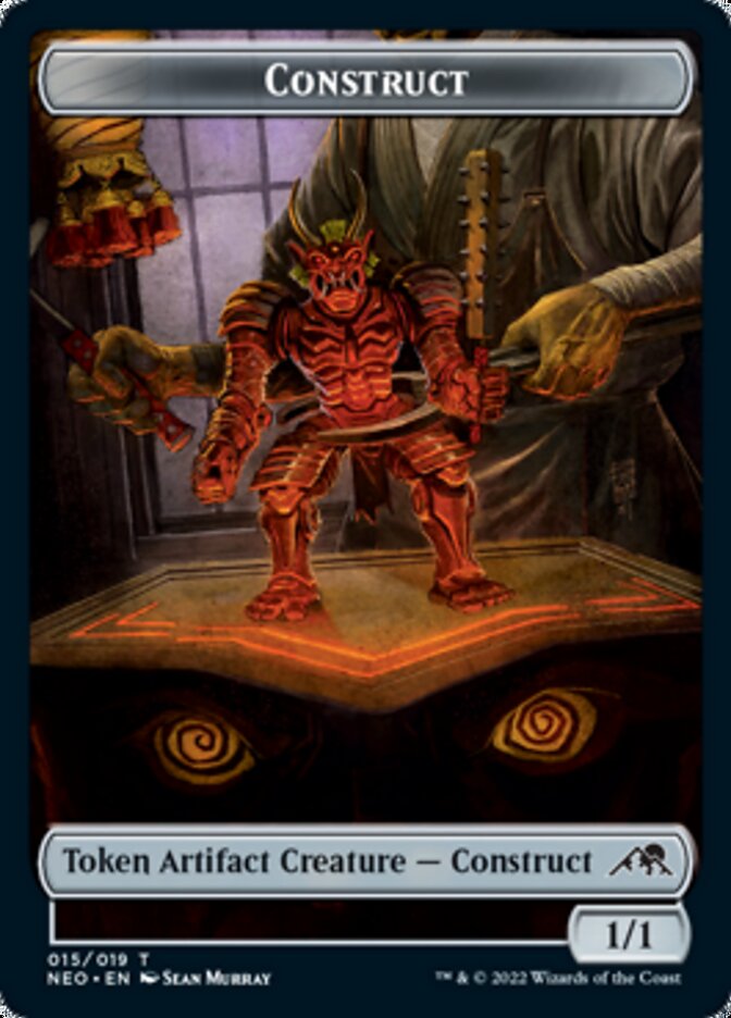 Samurai // Construct (015) Double-Sided Token [Kamigawa: Neon Dynasty Tokens] | Game Master's Emporium (The New GME)
