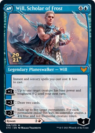 Rowan, Scholar of Sparks // Will, Scholar of Frost [Strixhaven: School of Mages Prerelease Promos] | Game Master's Emporium (The New GME)