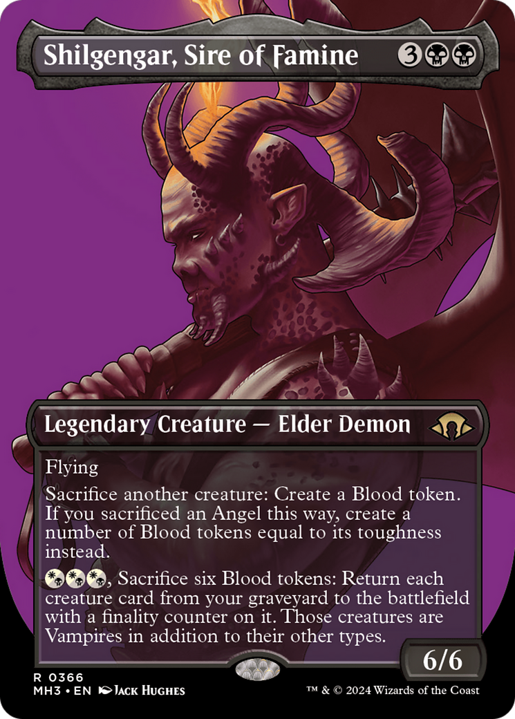 Shilgengar, Sire of Famine (Borderless) [Modern Horizons 3] | Game Master's Emporium (The New GME)