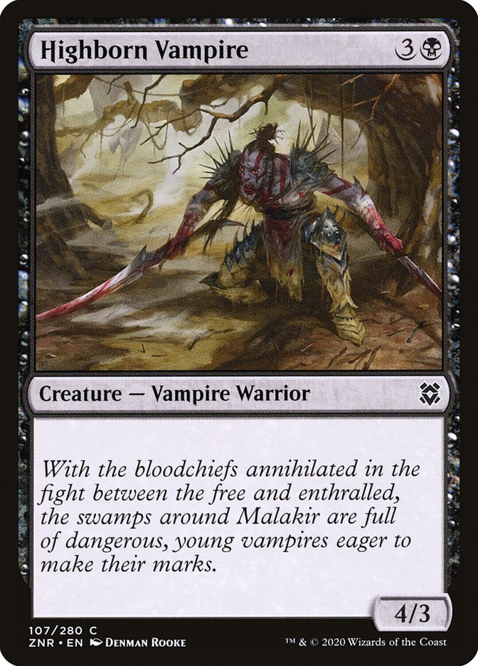 Highborn Vampire [Zendikar Rising] | Game Master's Emporium (The New GME)