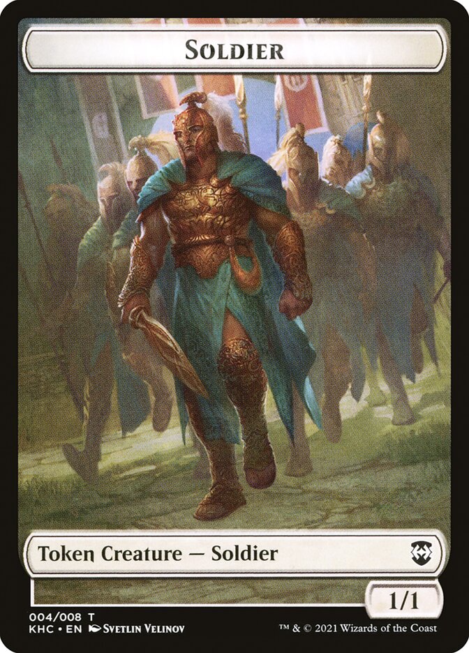 Bird (001) // Soldier Double-Sided Token [Kaldheim Commander Tokens] | Game Master's Emporium (The New GME)