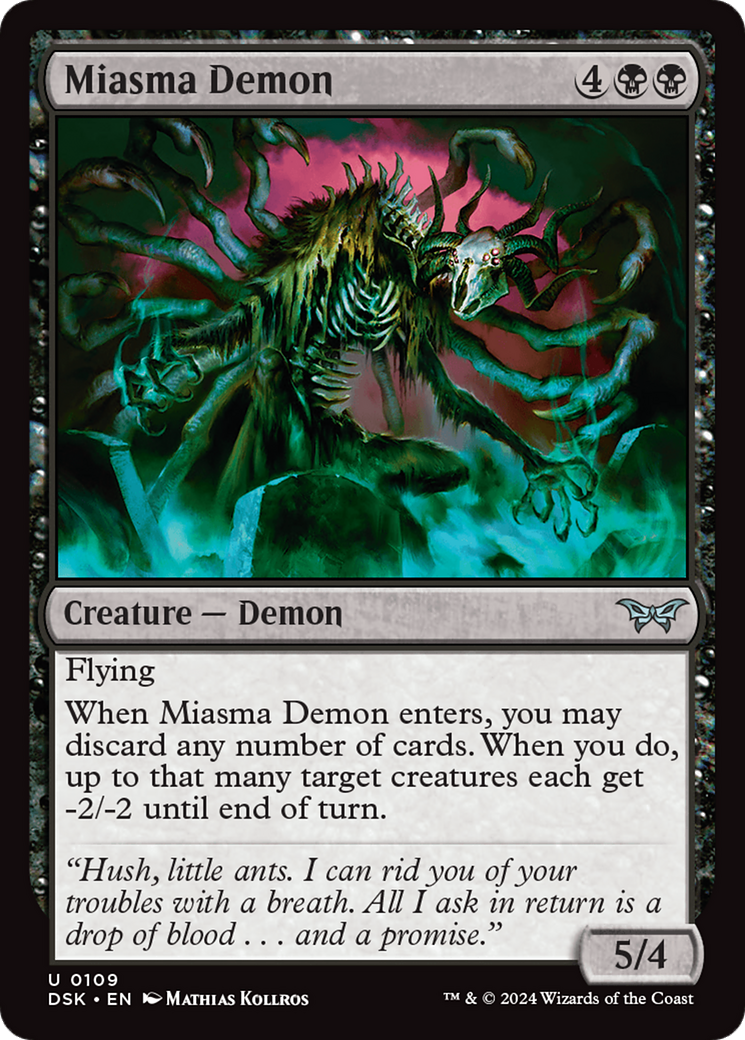 Miasma Demon [Duskmourn: House of Horror] | Game Master's Emporium (The New GME)