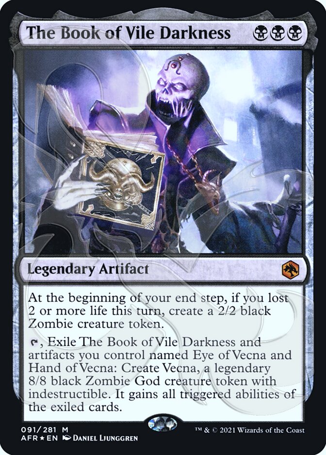 The Book of Vile Darkness (Ampersand Promo) [Dungeons & Dragons: Adventures in the Forgotten Realms Promos] | Game Master's Emporium (The New GME)