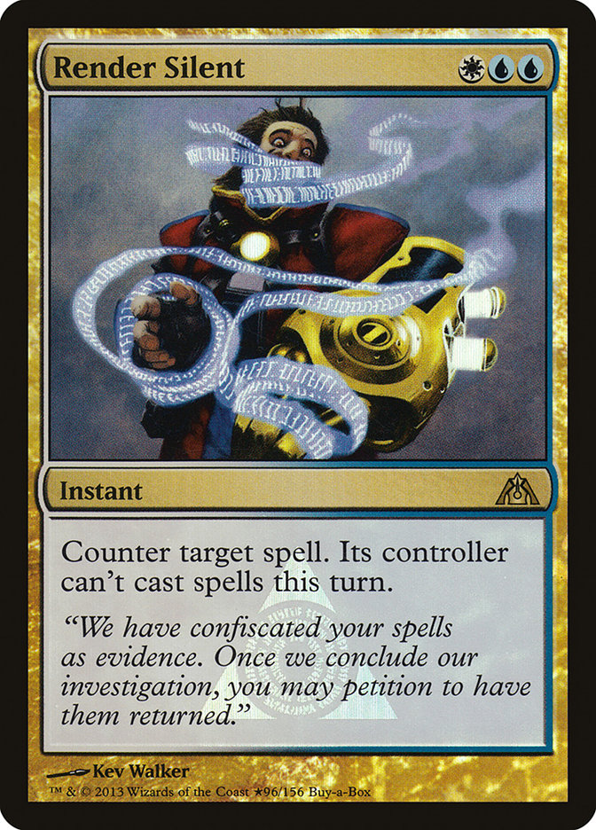 Render Silent (Buy-A-Box) [Dragon's Maze Promos] | Game Master's Emporium (The New GME)