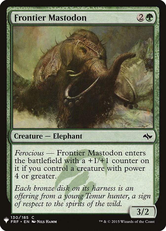 Frontier Mastodon [Mystery Booster] | Game Master's Emporium (The New GME)