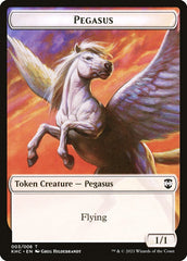 Kithkin Soldier // Pegasus Double-Sided Token [Kaldheim Commander Tokens] | Game Master's Emporium (The New GME)