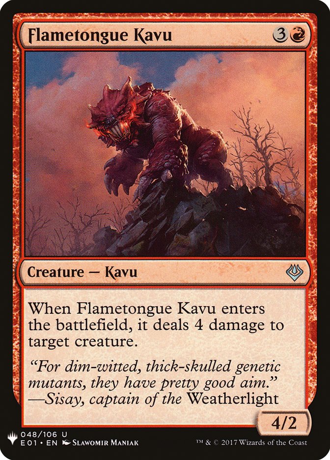 Flametongue Kavu [Mystery Booster] | Game Master's Emporium (The New GME)
