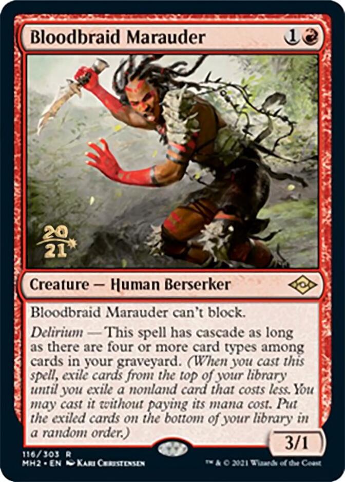 Bloodbraid Marauder [Modern Horizons 2 Prerelease Promos] | Game Master's Emporium (The New GME)