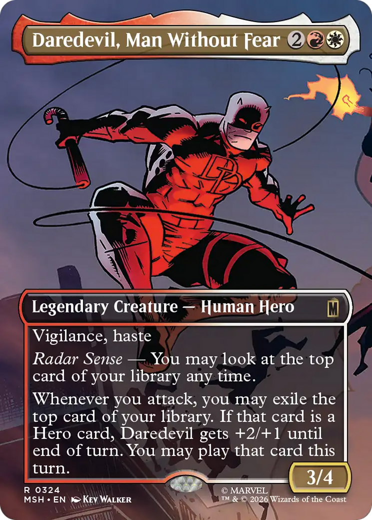 Daredevil, Man Without Fear (Borderless) (0324) [Marvel Super Heroes] | Game Master's Emporium (The New GME)