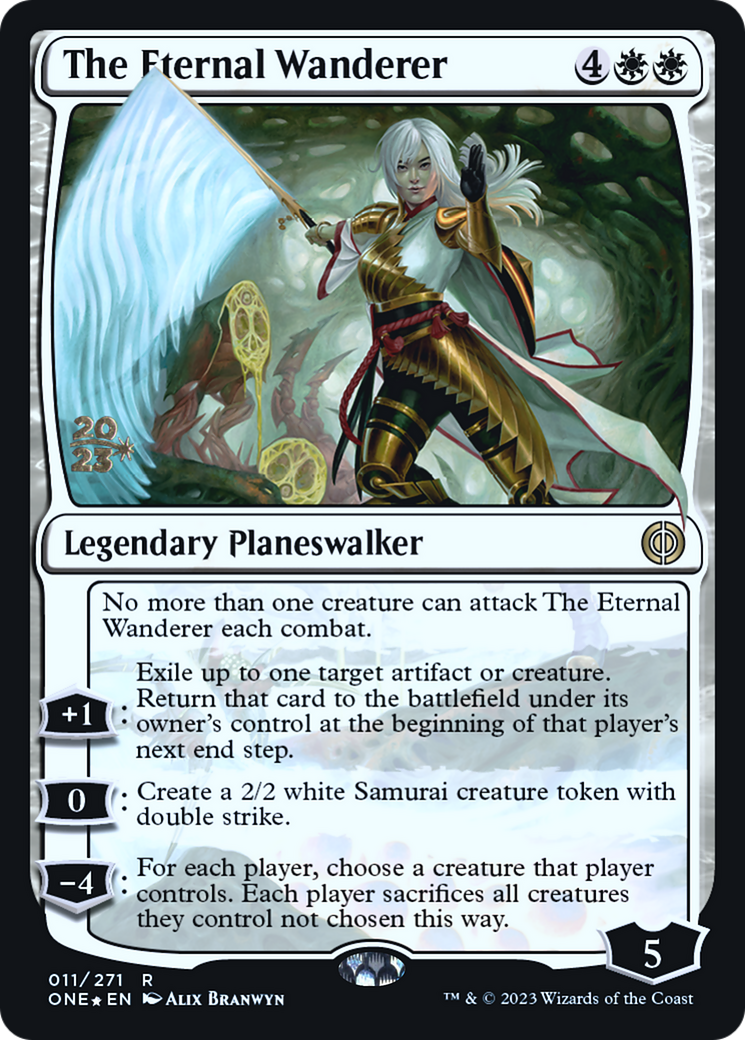 The Eternal Wanderer [Phyrexia: All Will Be One Prerelease Promos] | Game Master's Emporium (The New GME)
