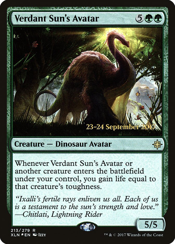 Verdant Sun's Avatar [Ixalan Prerelease Promos] | Game Master's Emporium (The New GME)