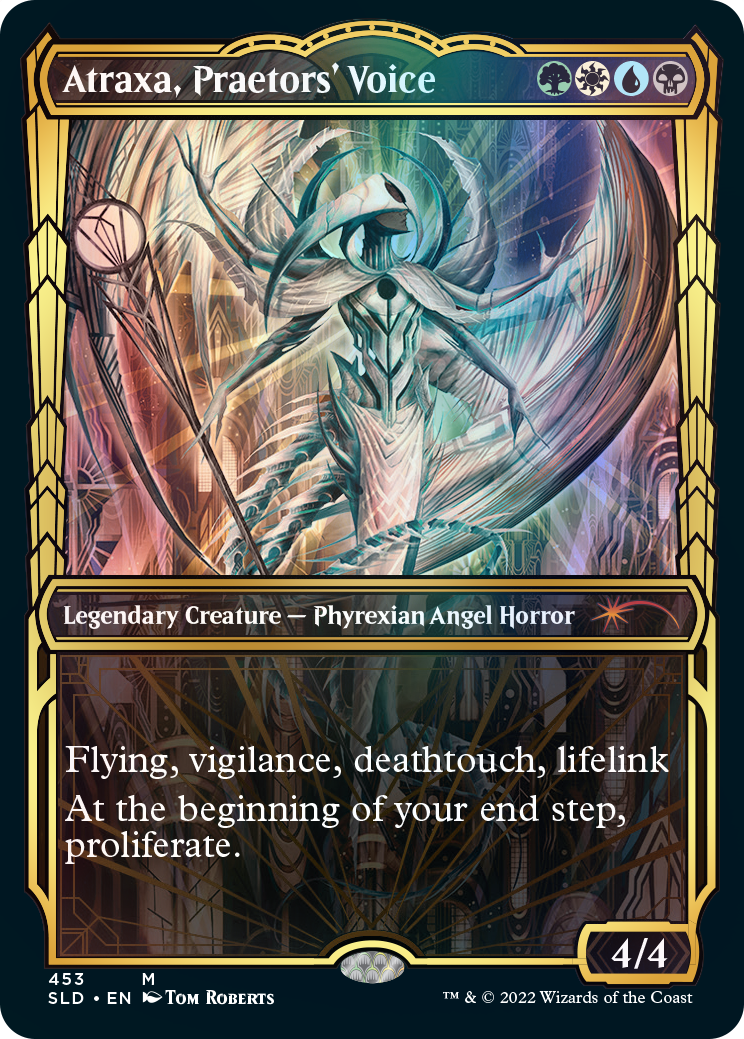 Atraxa, Praetors' Voice (Showcase Gilded Foil) [Secret Lair Drop Series] | Game Master's Emporium (The New GME)