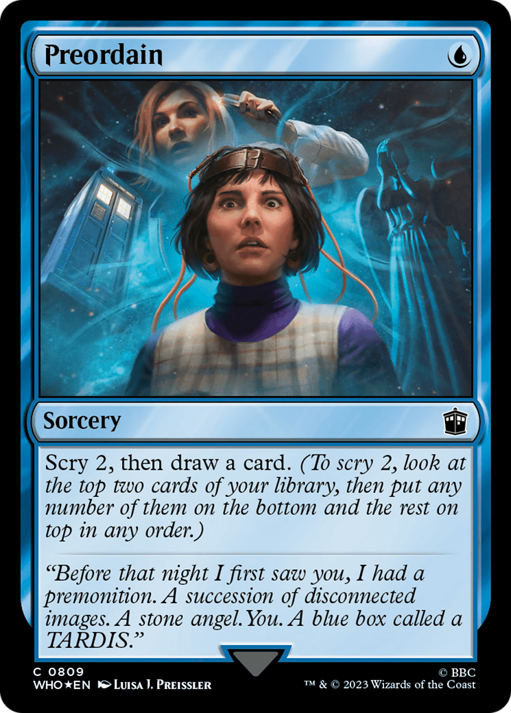 Preordain (Surge Foil) [Doctor Who] | Game Master's Emporium (The New GME)