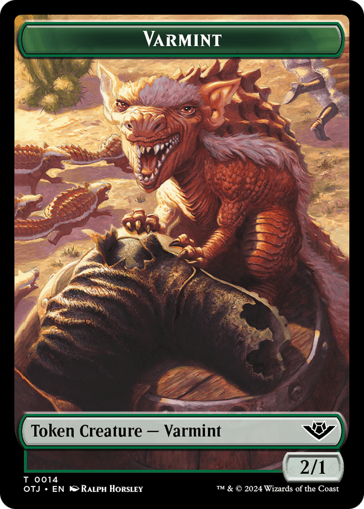Varmint Token [Outlaws of Thunder Junction Tokens] | Game Master's Emporium (The New GME)