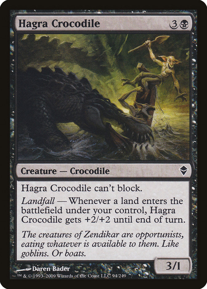 Hagra Crocodile [Zendikar] | Game Master's Emporium (The New GME)