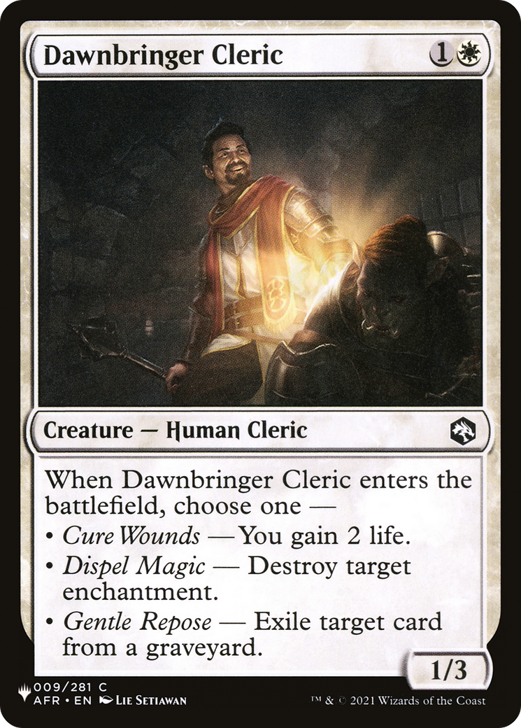 Dawnbringer Cleric [The List] | Game Master's Emporium (The New GME)