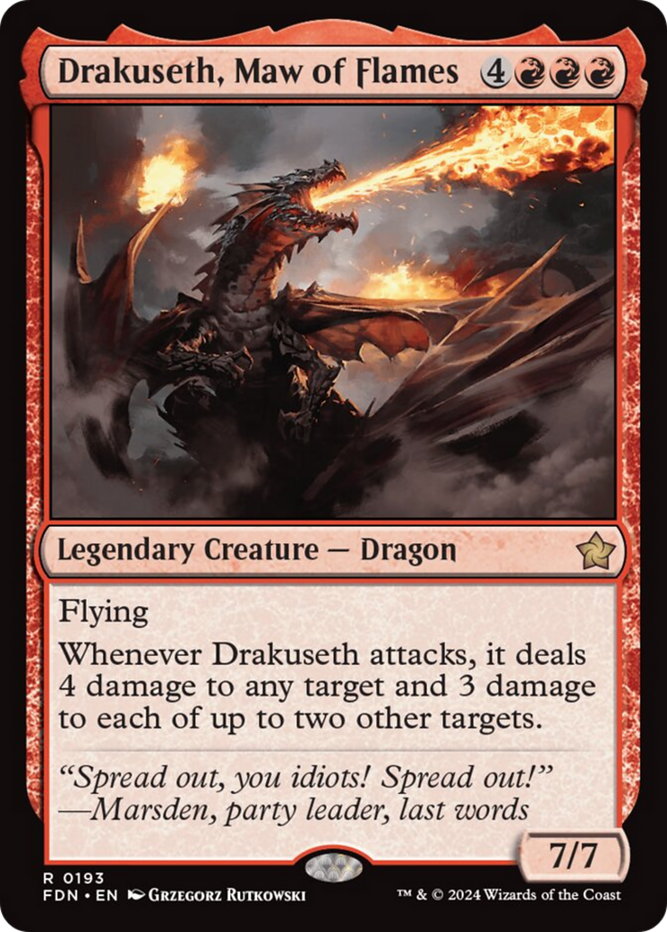 Drakuseth, Maw of Flames [Foundations] | Game Master's Emporium (The New GME)