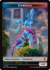 Elemental (0020) // Manifest Double-Sided Token [Secrets of Strixhaven Commander Tokens] | Game Master's Emporium (The New GME)