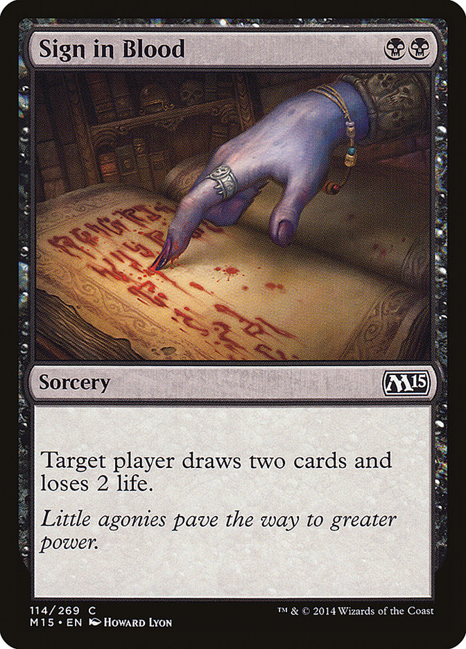 Sign in Blood [Magic 2015] | Game Master's Emporium (The New GME)